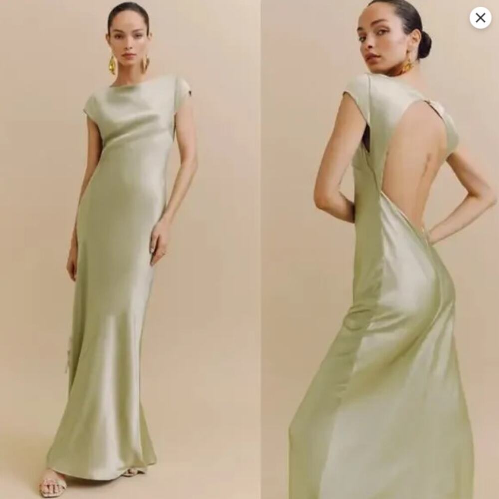 Reformation Niamh Silk Midi Dress Size 8 NWT